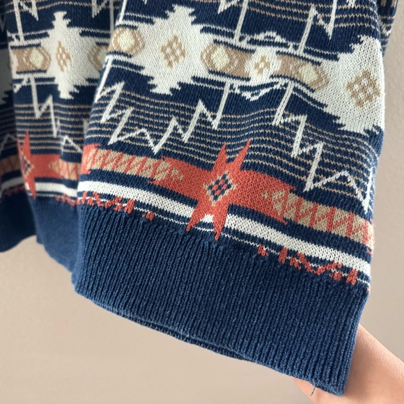 Lucky Brand Southwestern Shawl Cardigan Sweater Mens XXL 100% Cotton Western - Picture 12 of 13